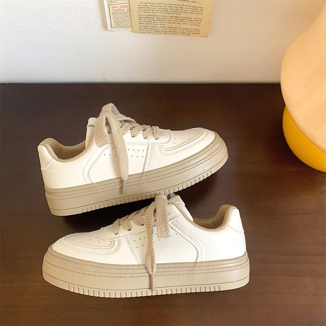 Damen Modische Sneakers mit hoher Sohle und atmungsaktivem Obermaterial R&B