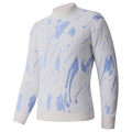 Damen modischer Pullover mit strukturiertem Muster und hohen Kragen R&B