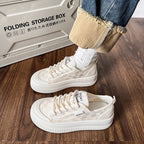Damen Sneaker mit strapazierfähigem Obermaterial und dicker Laufsohle R&B