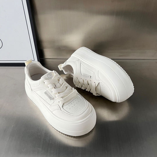 Damen Plateau-Sneaker mit modischer Struktur und rutschfester Sohle R&B