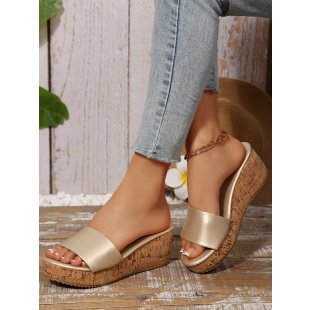 Damen Wedge-Sandaletten mit elegantem Kork-Design R&B