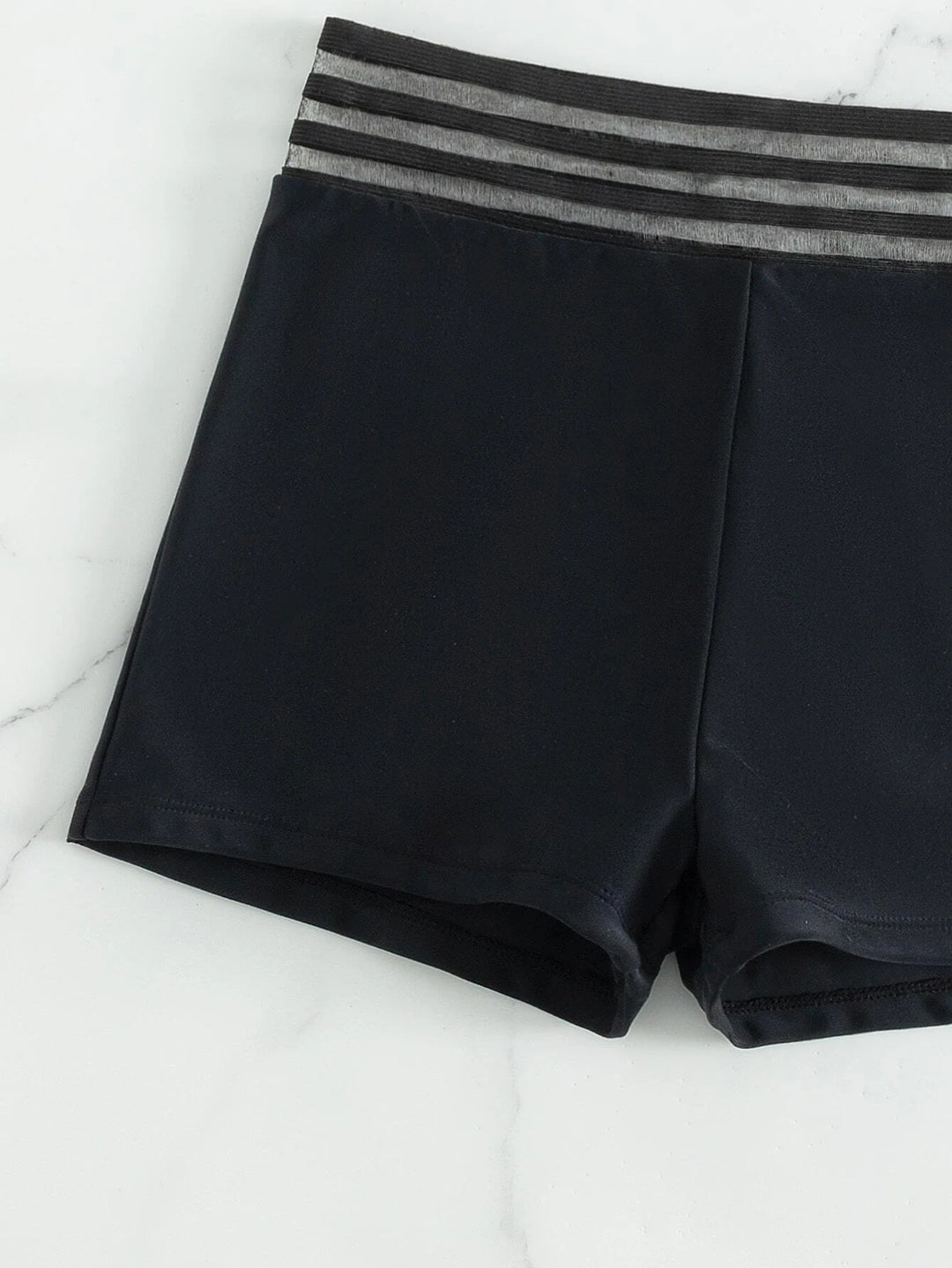Damen Sportlicher Badeanzug mit Netzdetails R&B