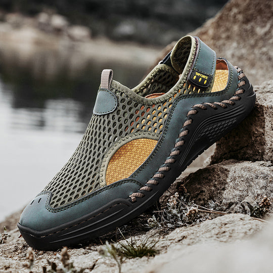 Damen Atmungsaktive Wassersportschuhe mit rutschfester Sohle und flexiblem Netzoberteil R&B