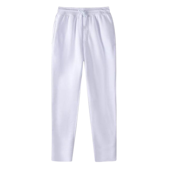 Herren nan geradlinige Sweatpants aus melierter Baumwollmischung mit elastischem Bund Kordelzug und Seitentaschen R&B