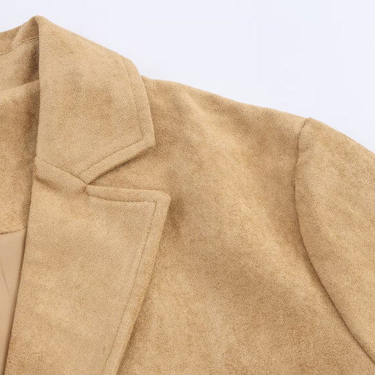 Damen elegante Velourjacke R&B