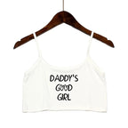 Damen modisches Crop-Top mit verzierten Trägern R&B