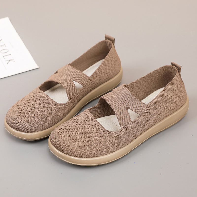Damen Bequeme Slip-On City-Sneaker mit atmungsaktivem Obermaterial