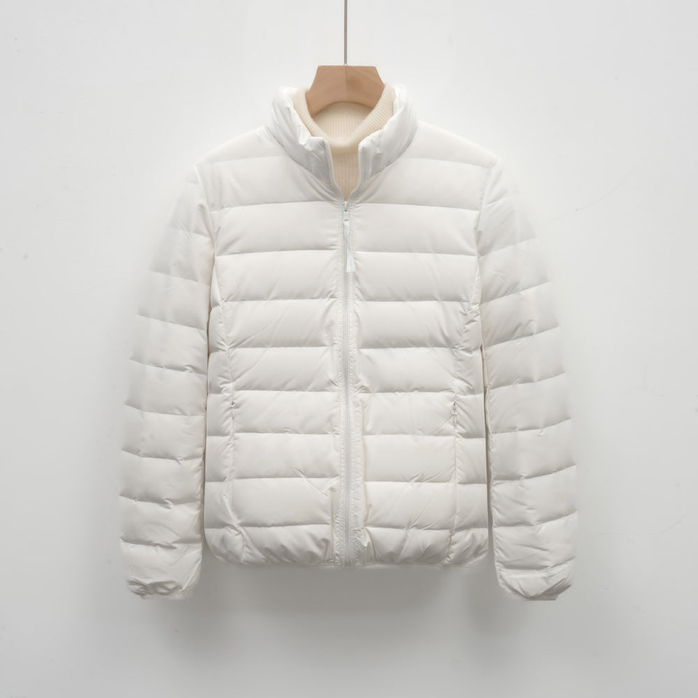 Damen Isolierte Steppjacke mit hohem Kragen und elastischen Bündchen R&B