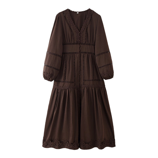 Damen Spitzenbustierkleid mit eleganten Rüschendetails R&B