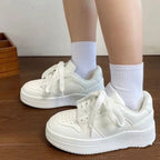 Damen Sportliche Sneakers mit hoher Sohle und gepolsterter Innensohle R&B