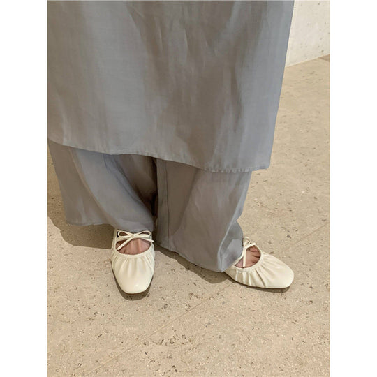 Damen elegante Mules mit raffiniertem Schnür-Design R&B