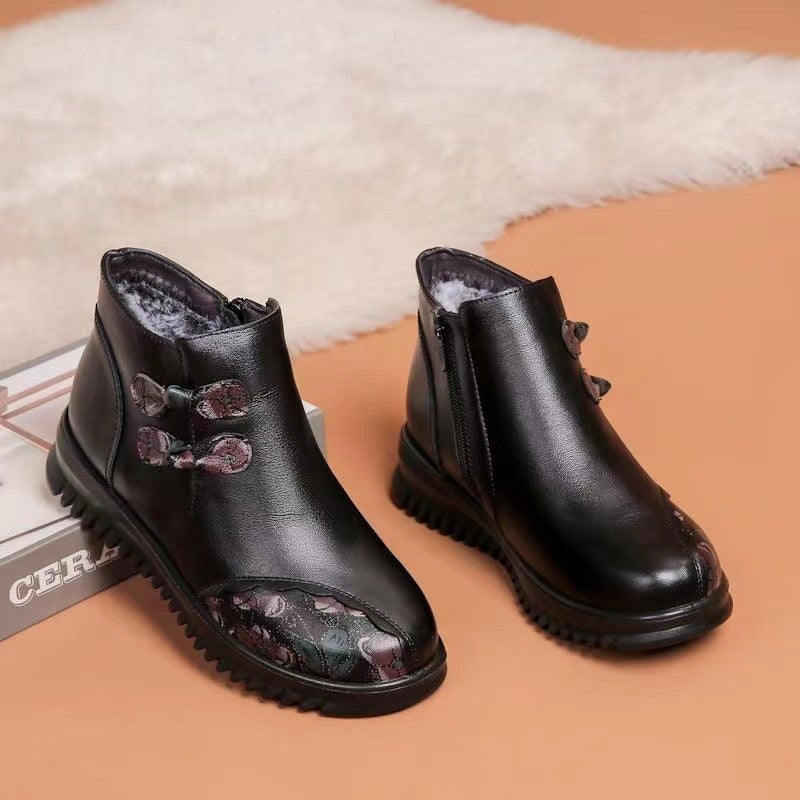 Damen Elegante Stiefeletten mit modischem Schnürdesign und wärmendem Innenfutter R&B