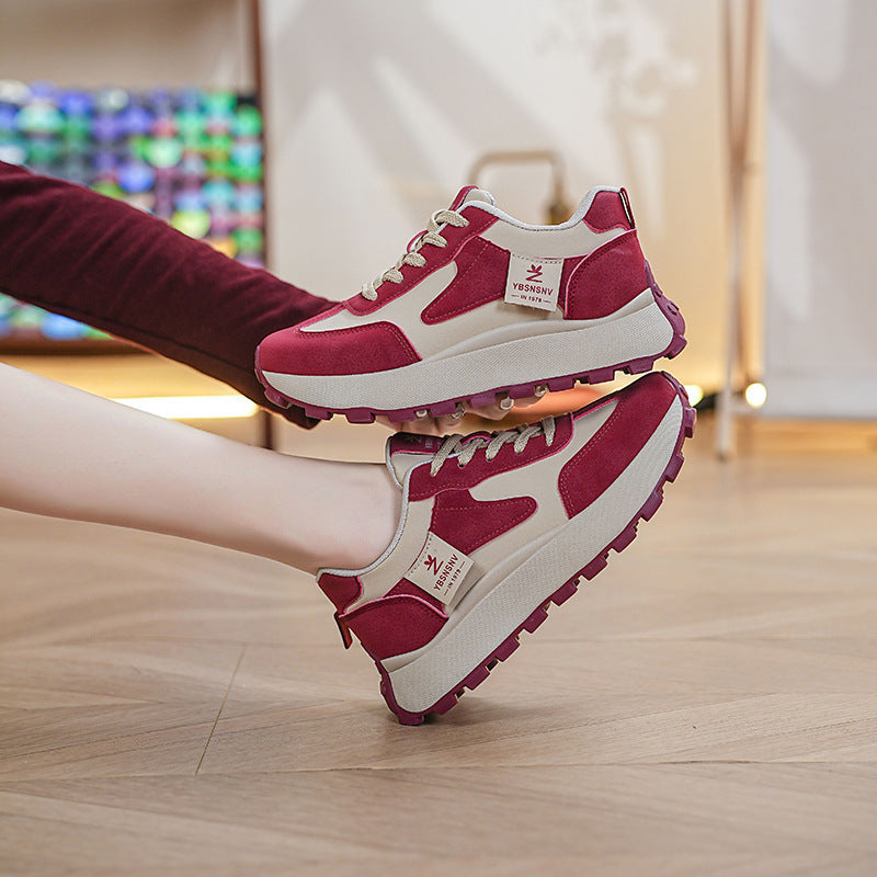 Damen Sportliche Sneaker mit atmungsaktiven Mesh-Einsätzen und dämpfender Sohle