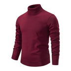 Herren Rollkragenpullover aus weichem Strick mit strukturiertem Design R&B