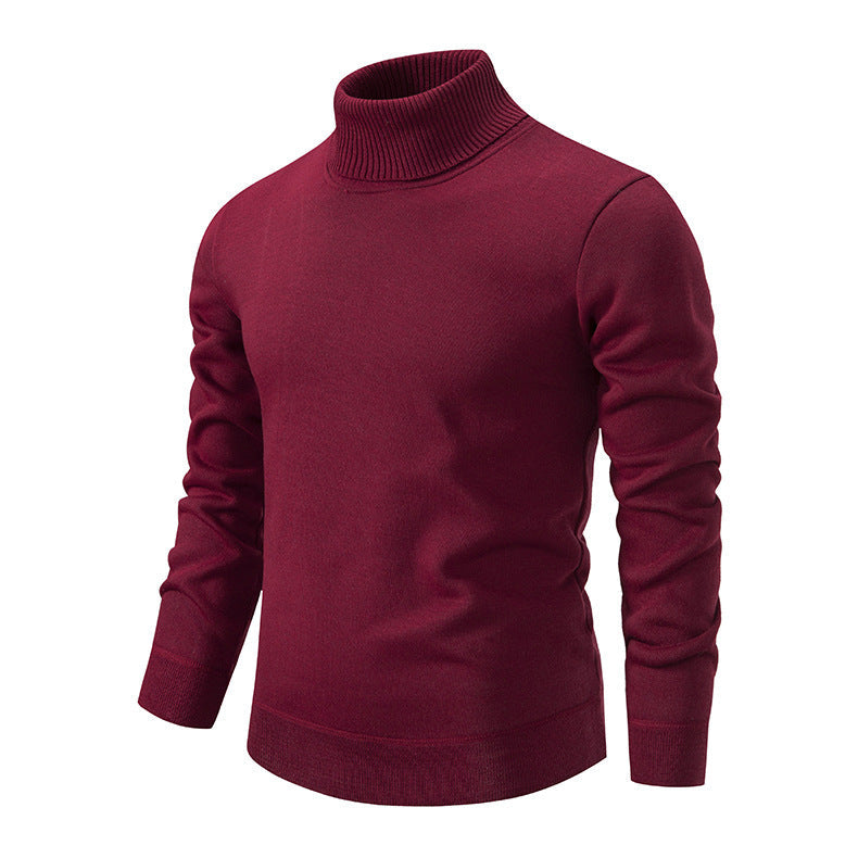 Herren Rollkragenpullover aus weichem Strick mit strukturiertem Design R&B