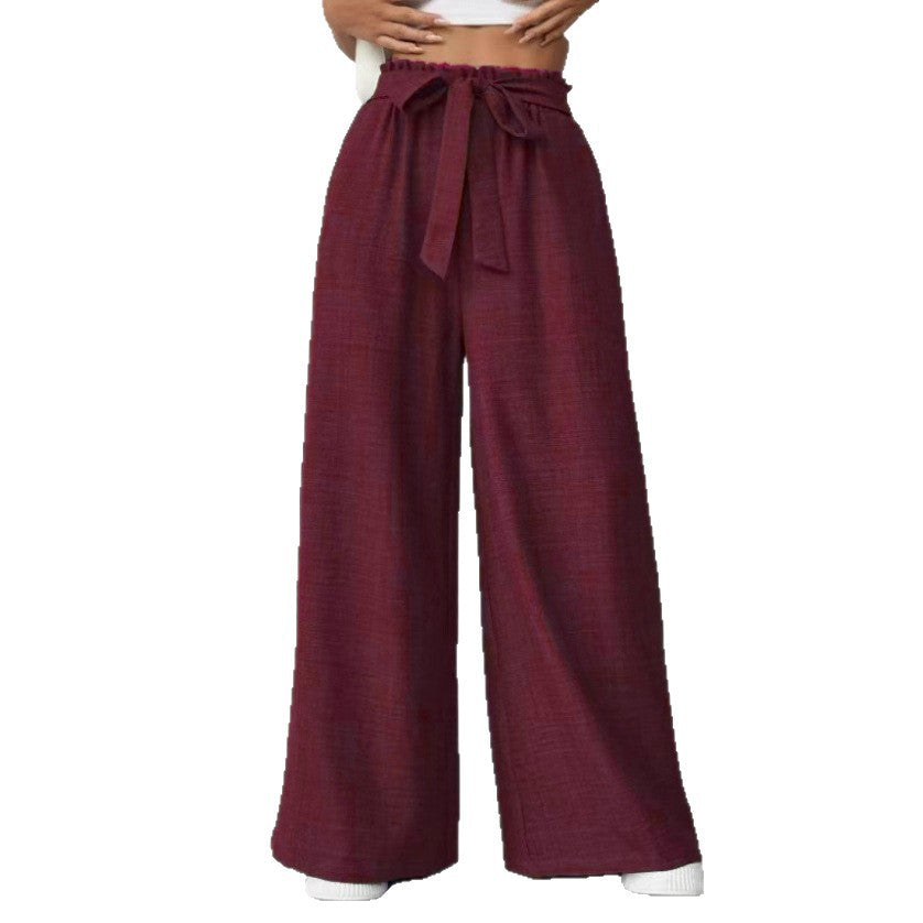 Damen Weit geschnittene Hosen mit verstellbarem Bund R&B