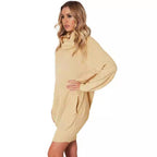 Damen Strickkleid mit weitem Kragen R&B