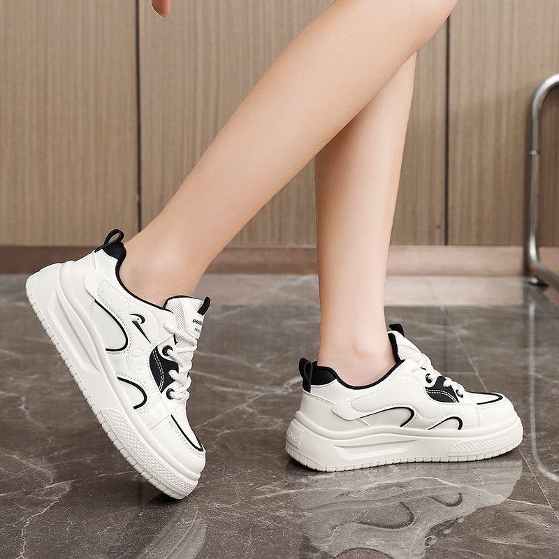Damen modische Freizeitsneaker mit atmungsaktiver Oberflächenstruktur und dämpfender Sohle R&B