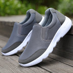 Damen Atmungsaktive Slip-On Freizeitschuhe mit elastischer Sohle