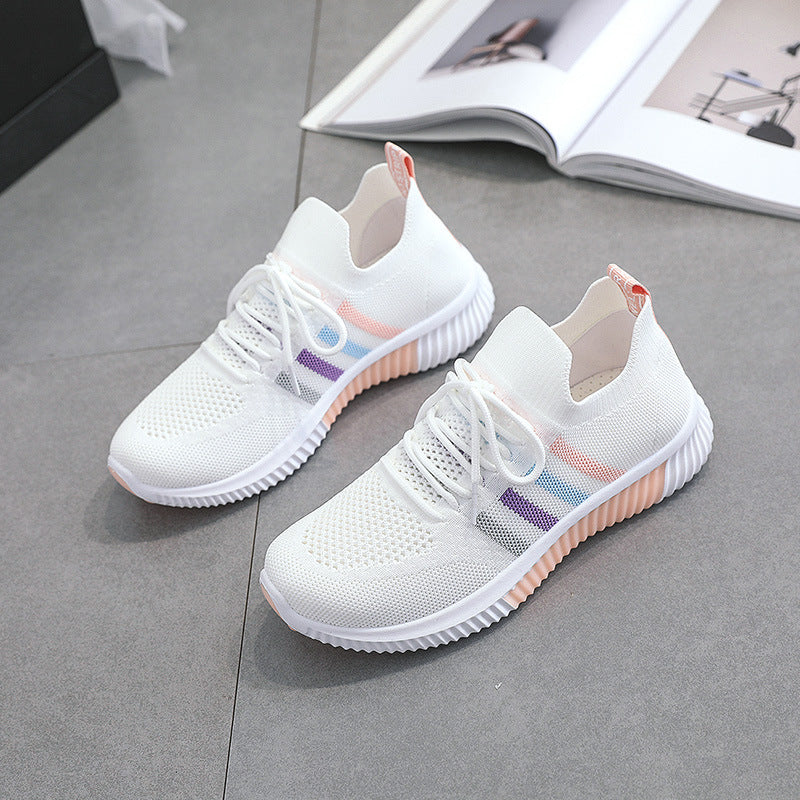 Damen Sportliche Sneaker mit atmungsaktiver Mesh-Oberfläche und dämpfender Laufsohle R&B