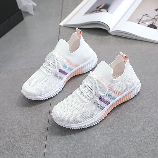 Damen Sportliche Sneaker mit atmungsaktiver Mesh-Oberfläche und dämpfender Laufsohle R&B