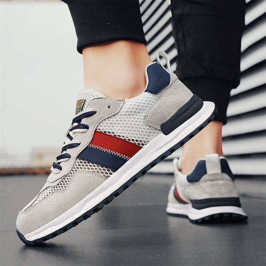 Damen Sportliche Sneakers mit atmungsaktivem Mesh-Obermaterial und stabiler Gummisohle R&B
