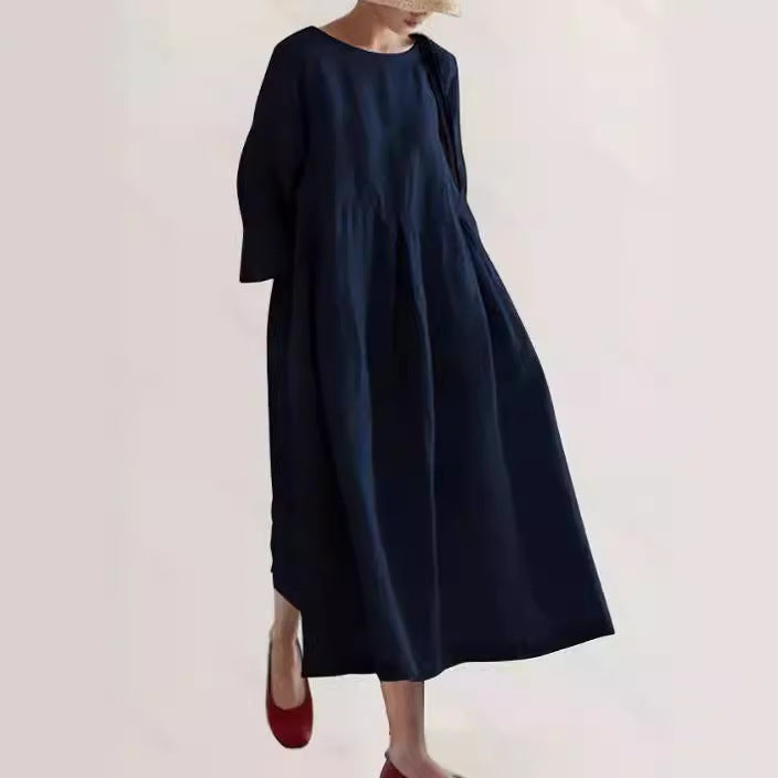 Lockeres kleid mit Seitentaschen