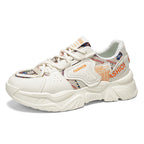 Damen Modische Sneakers mit einzigartigem Muster und dämpfender Sohle R&B