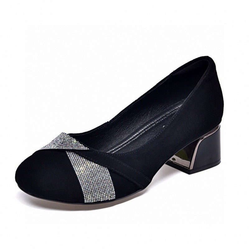 Damen Ballerinas mit funkelndem Dekor und komfortablem Fußbett R&B