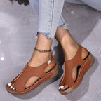 Damen Bequeme Sandalen mit offener Zehenpartie R&B
