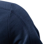 Herren nan schlanke Zipjacke im Bomberstil mit feiner Melange-Struktur, Stehkragen und elastischen Rippbündchen R&B