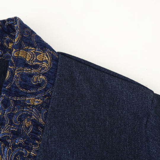 Damen elegante Jacke mit verzierten Ärmeln R&B