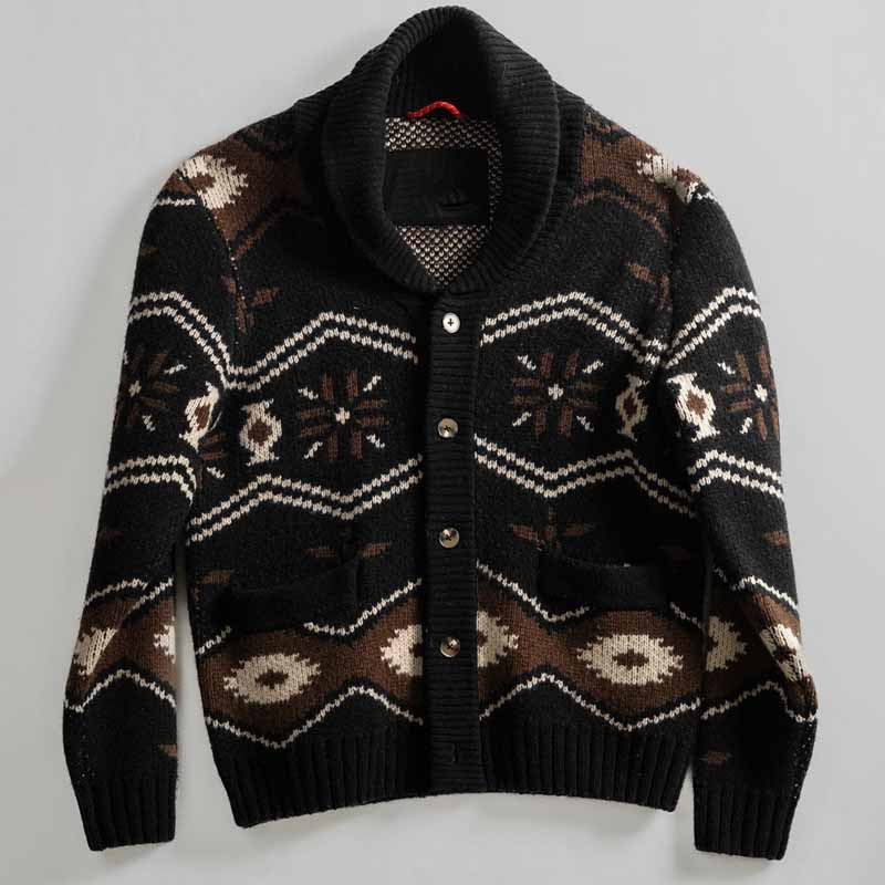 Damen Strickjacke mit aufwendigem Muster R&B