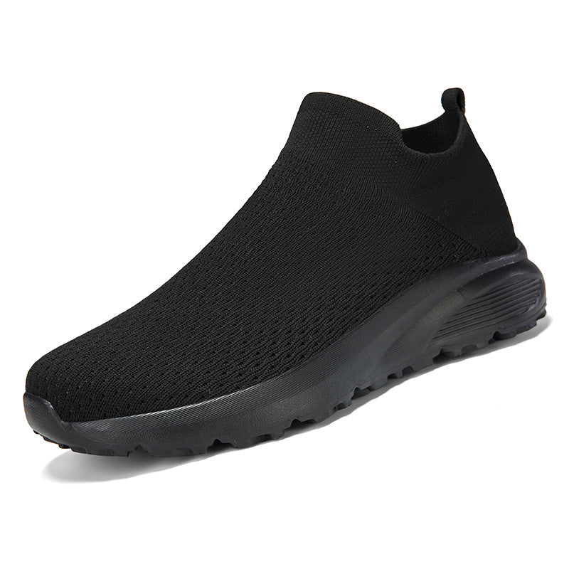 Unisex nan elastischer Strick-Schlupfschuh mit konturierter viskoelastischer Innensohle und rutschfester stoßdämpfender Laufsohle R&B
