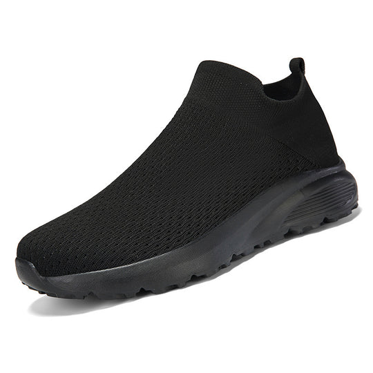 Unisex nan elastischer Strick-Schlupfschuh mit konturierter viskoelastischer Innensohle und rutschfester stoßdämpfender Laufsohle R&B