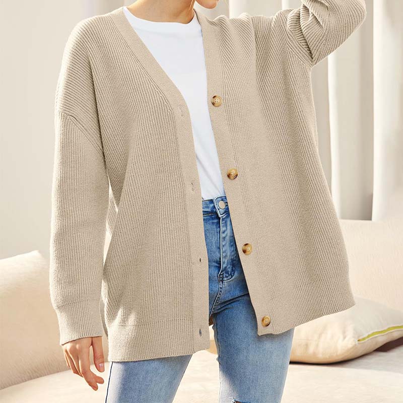 R&B | Klassische Strick-Strickjacke für Alltag