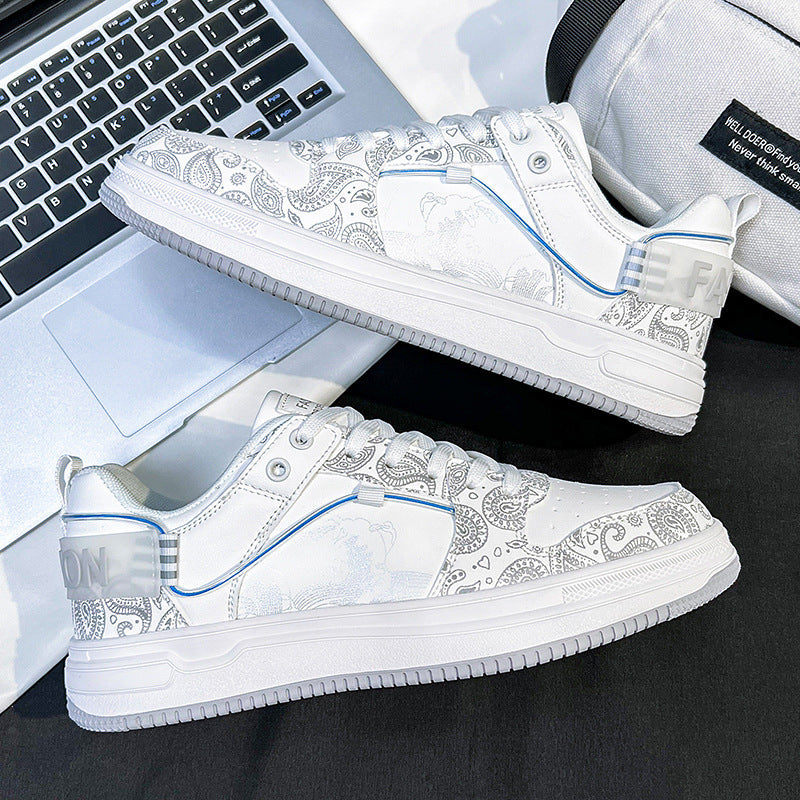 Damen Sneakers mit kunstvoller Paisley-Musterung und atmungsaktiver Oberflächenstruktur