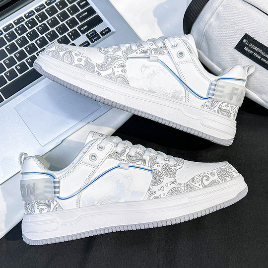 Damen Sneakers mit kunstvoller Paisley-Musterung und atmungsaktiver Oberflächenstruktur R&B