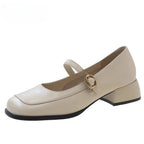 Damen Elegante Mary Jane Schuhe mit modischem Schnallen-Detail