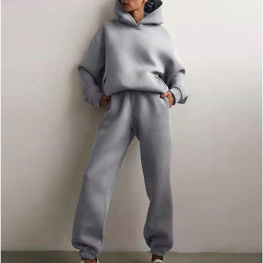 Damen modisches Oversize-Hoodie-Set mit lässigem Schnitt und elastischem Bund R&B