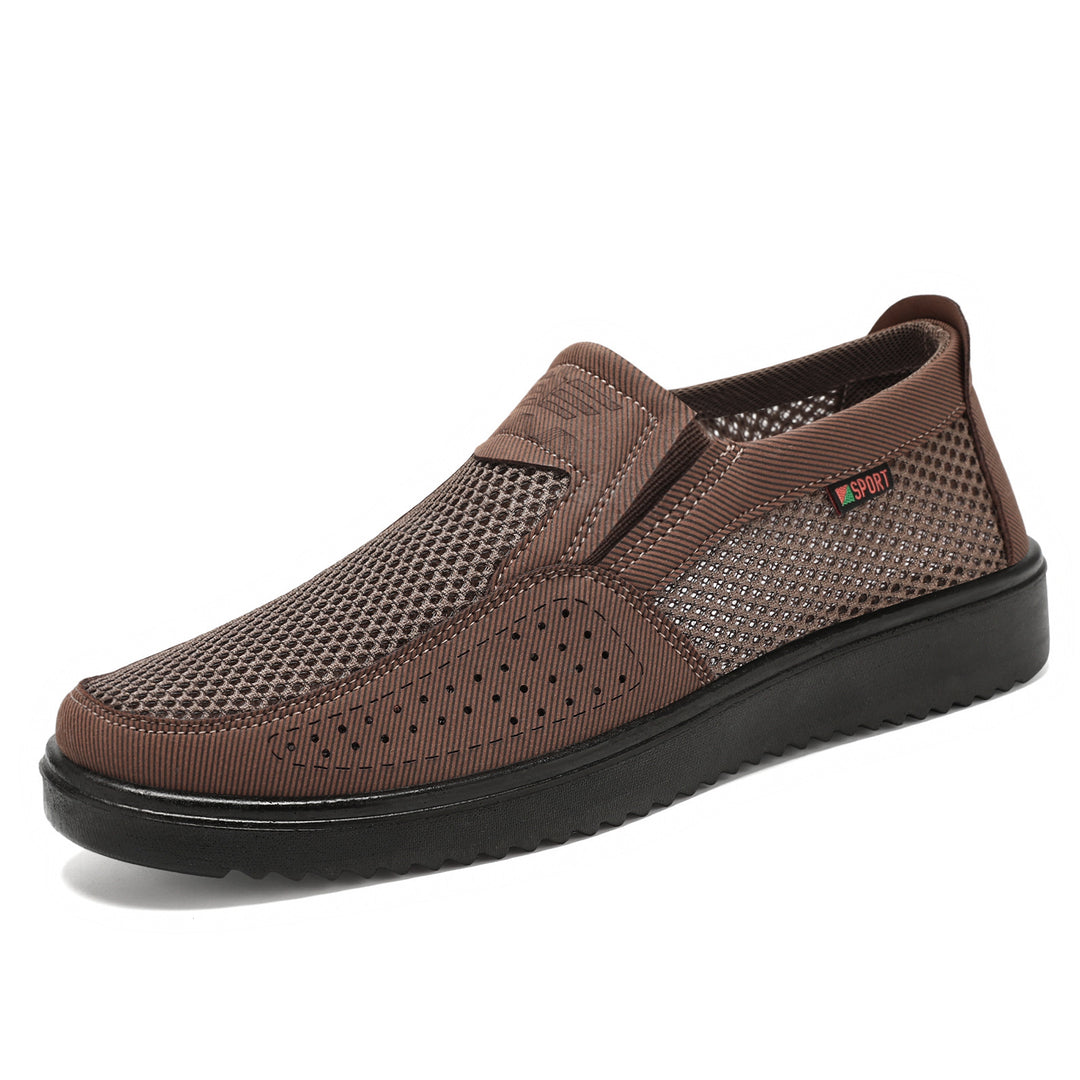 Damen Sportliche Mesh Slip-On Sneakers mit rutschfester Sohle R&B