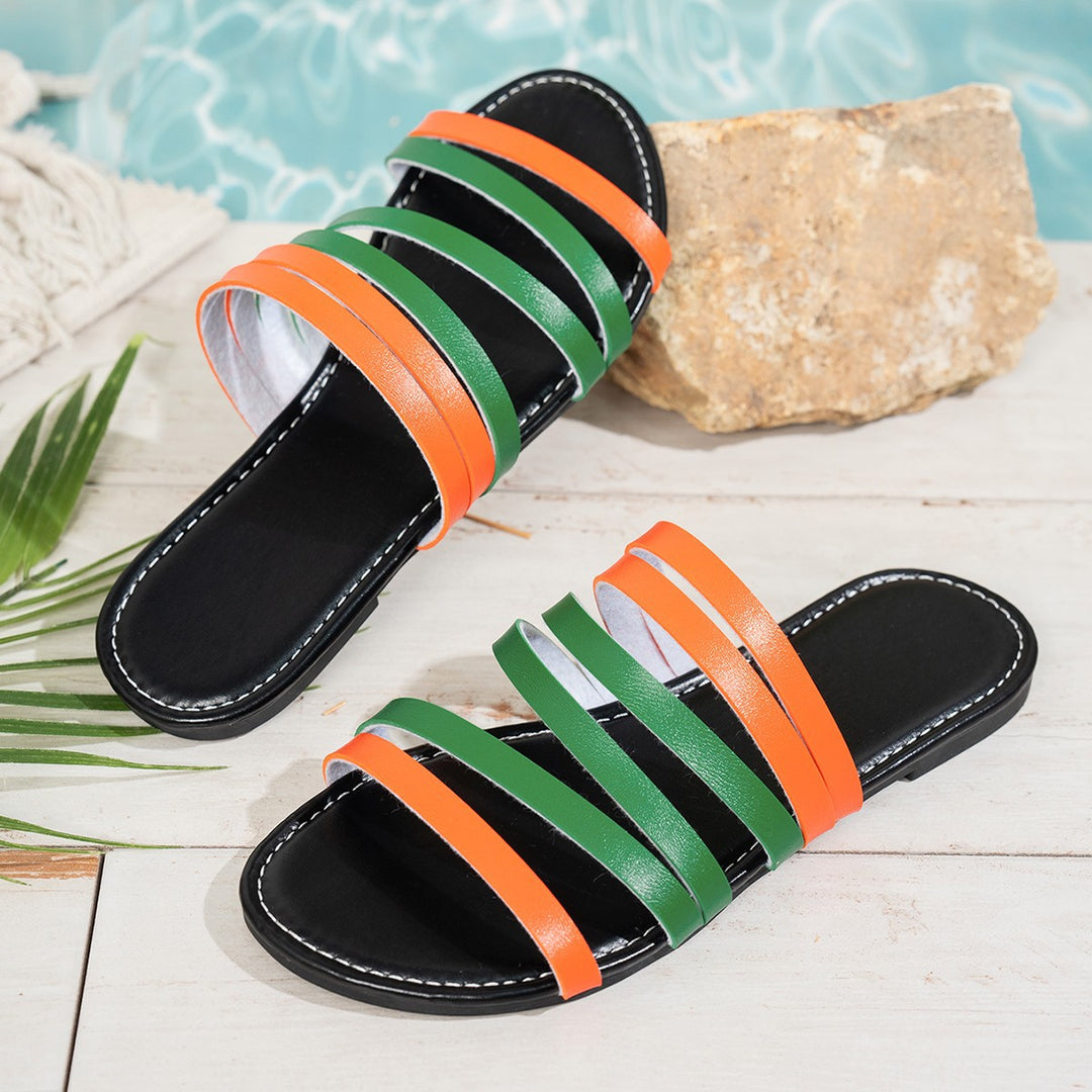 Damen Riemensandalen mit multifunktionalen Crosstriemen R&B