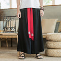 Herren Lässige und elegante Palazzo-Hose mit dekorativem Gürtel
