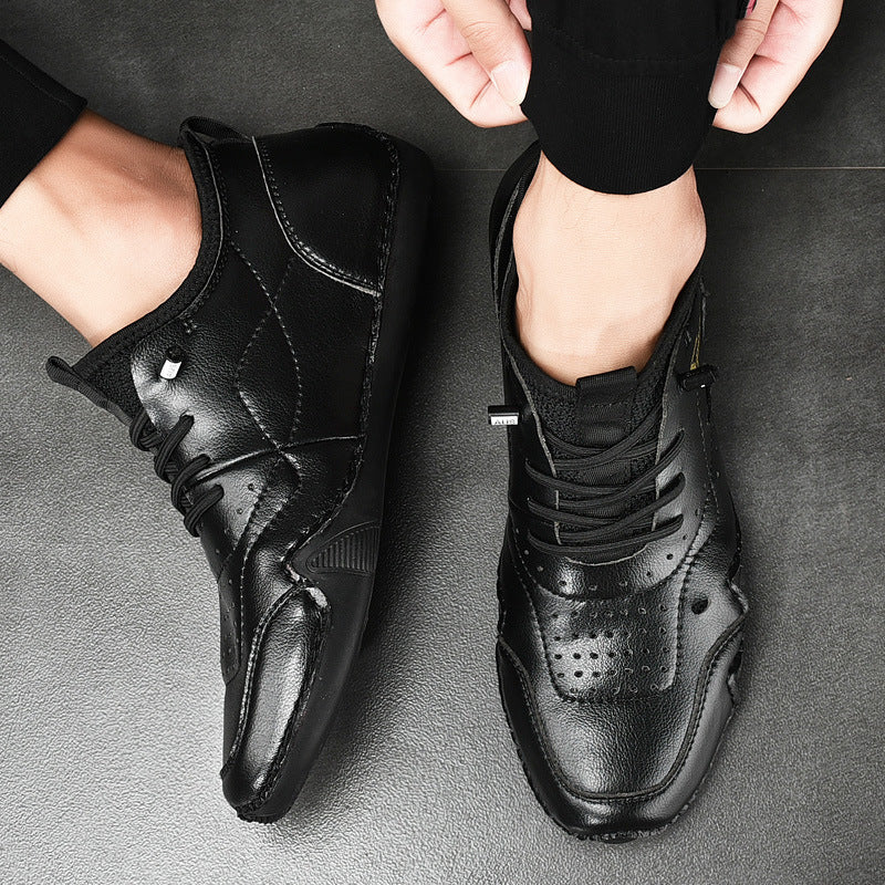 Herren Sportliche Freizeitschuhe aus atmungsaktivem Leder mit rutschfester Sohle R&B