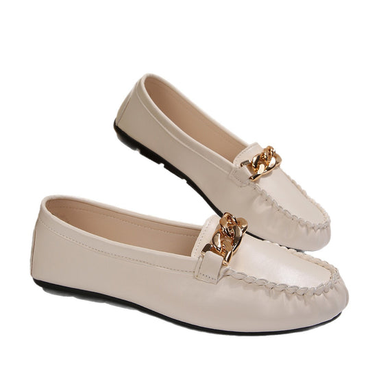 Damen Mokassin-Slipper mit elegantem Ketten-Detail R&B