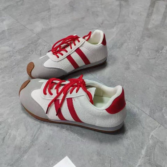 Damen Sneaker mit weichem Wildleder-Obermaterial und rutschfester Sohle R&B