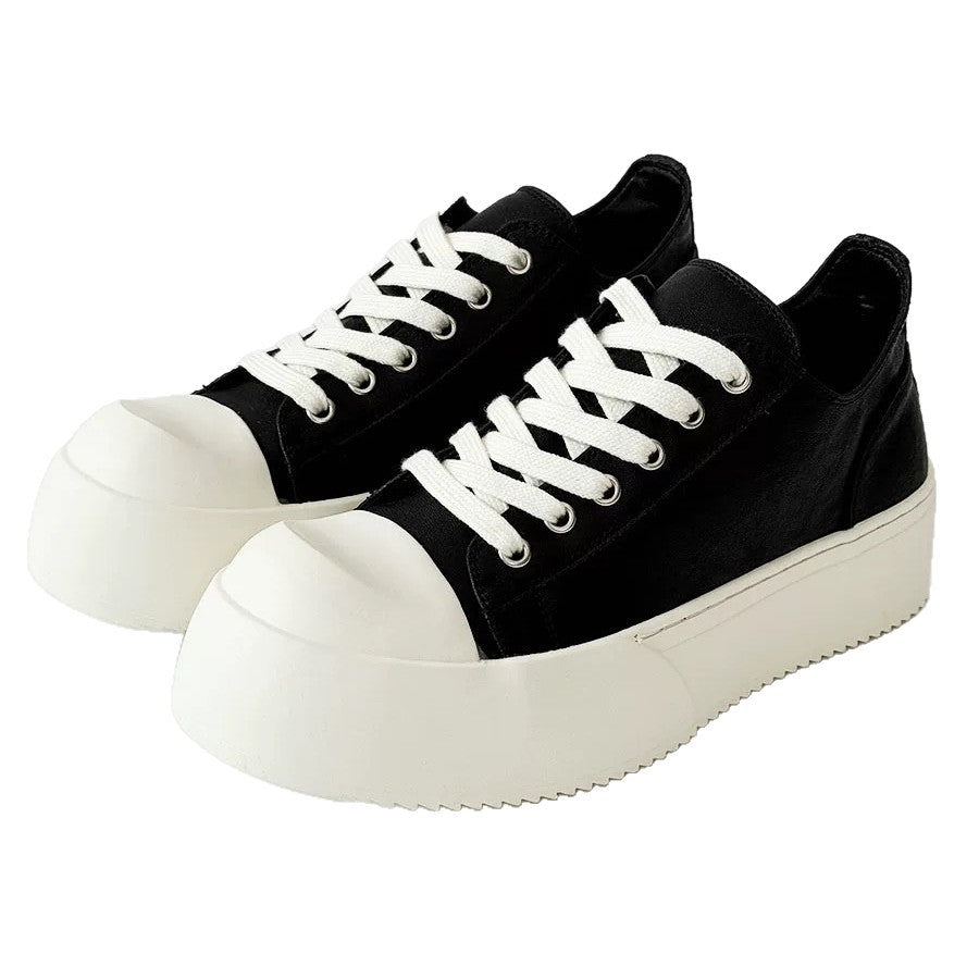 Damen Plateau-Sneaker im minimalistischen Design mit dicker Sohle