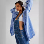 Damen Latzhose im lässigen Schnitt mit trendigen Details R&B