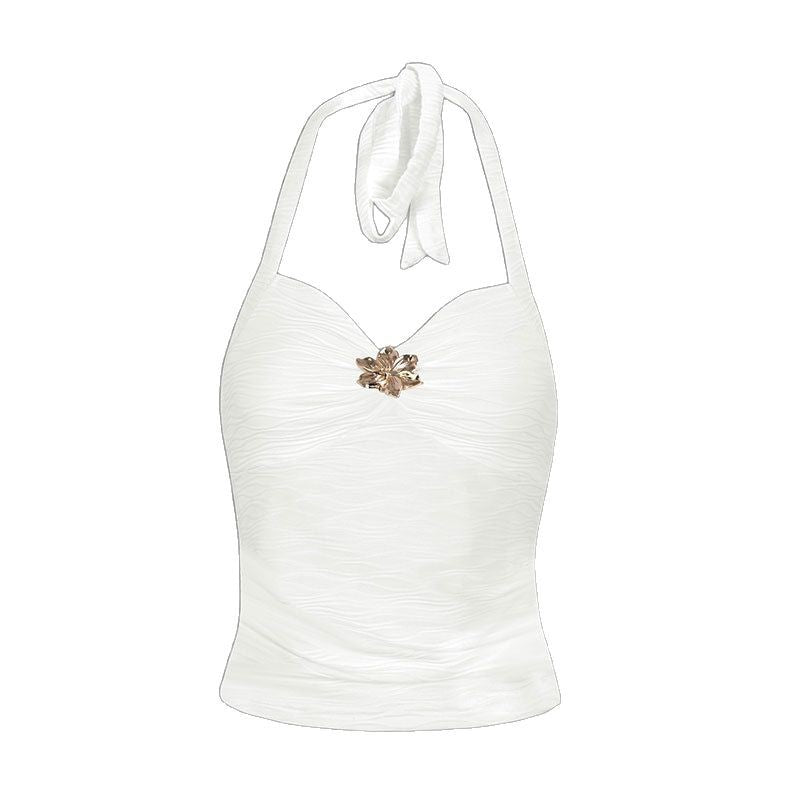 Damen Elegantes Trägertop mit floralem Design R&B
