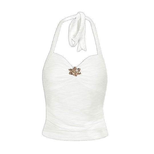 Damen Elegantes Trägertop mit floralem Design R&B